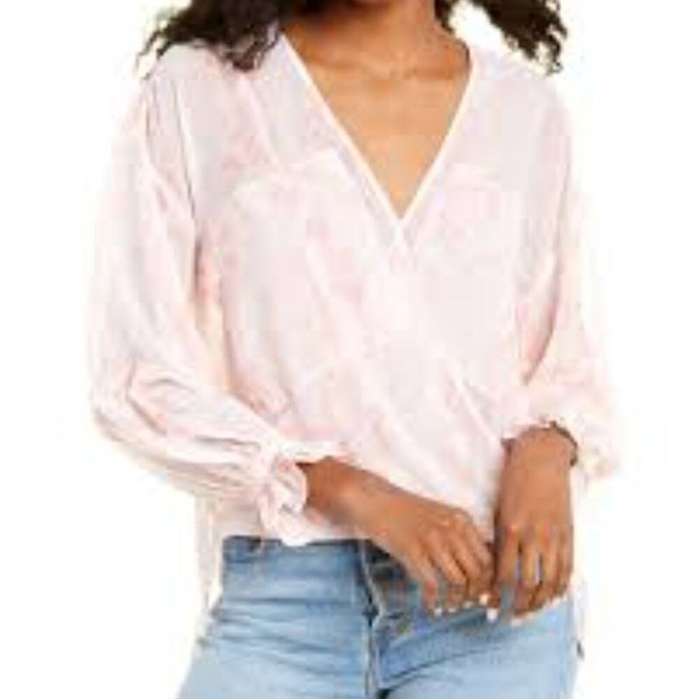 ALL SAINTS PINK ANIMAL PRINT SIZE 8 BLOUSE